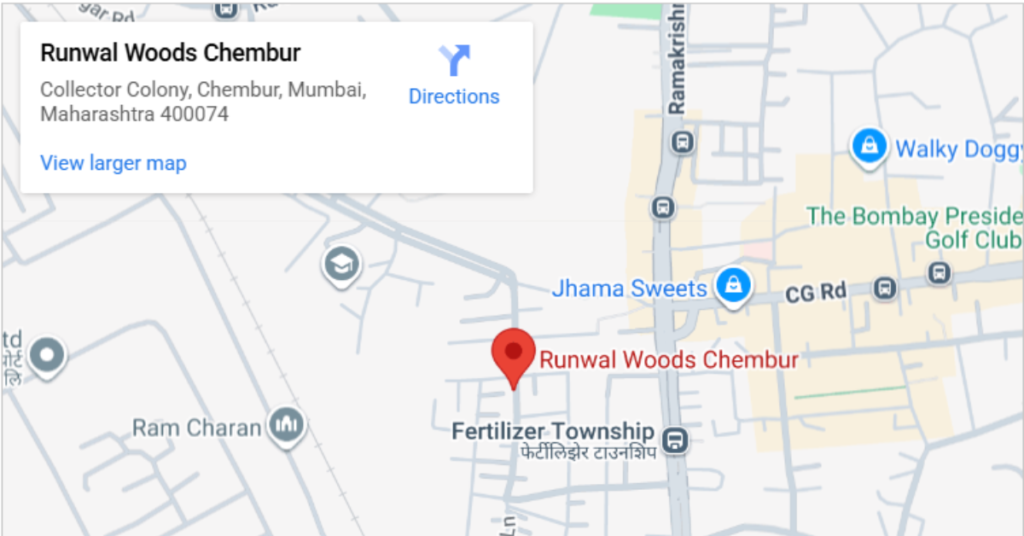 Runwal Woods Chembur location offers seamless daily connectivity to making everyday travel smooth and convenient.