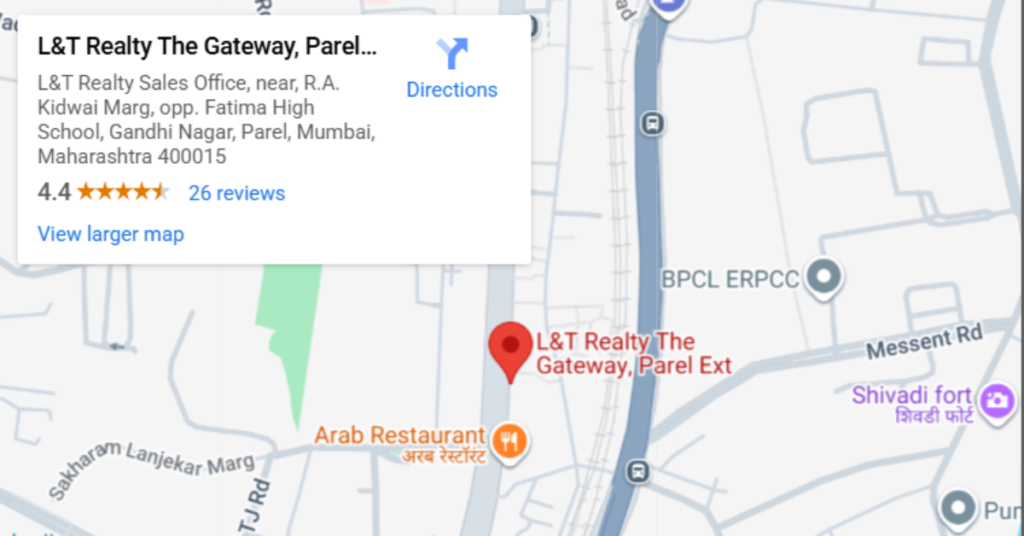 L&T Gateway Sewri location in Sewri, South Mumbai offers seamless connectivity to key business hubs & more