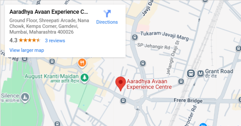 The Aaradhya Avaan location in Tardeo places you at the heart of South Mumbai, offering excellent connectivity.