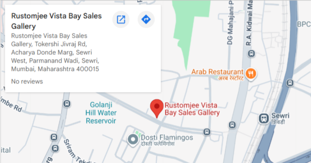 Rustomjee Vista Bay Location Rustomjee Vista Bay Location