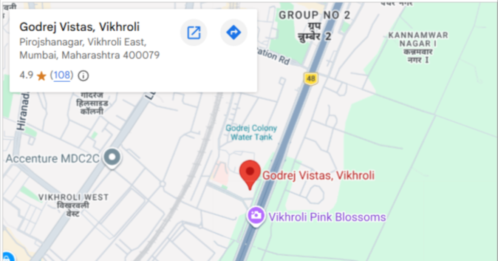 Godrej Vistas Location