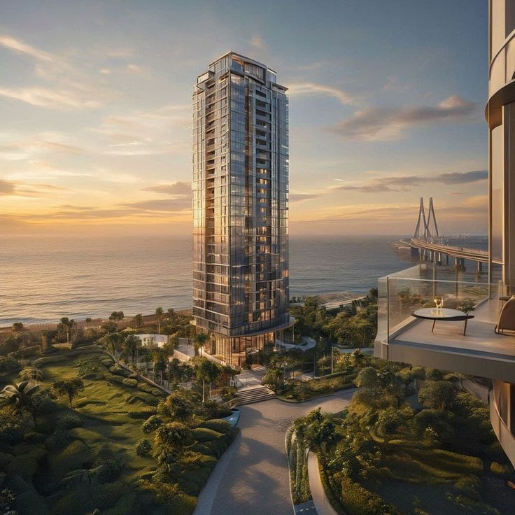 Mumbai real estate skyline with premium residential towers near Wadala