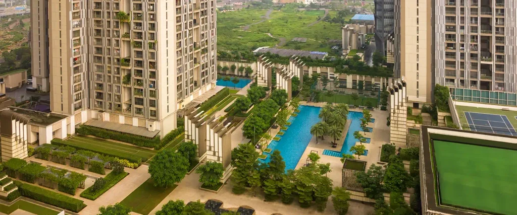 Lodha Lumis Wadala tower elevation and balconies