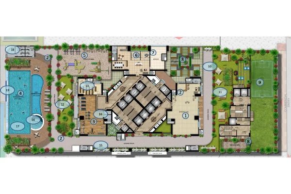 ICON by MERX 2 BHK floor plan layout