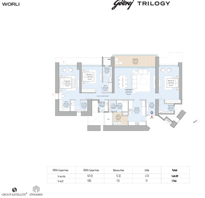 Godrej Bandra 5 Bed luxury residence floor plan