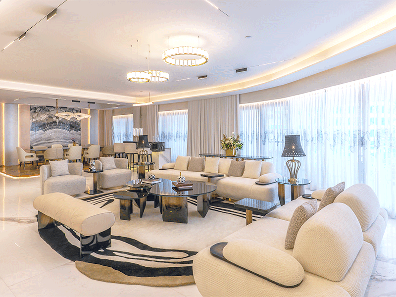 Godrej Bandra Bay spacious luxury living room