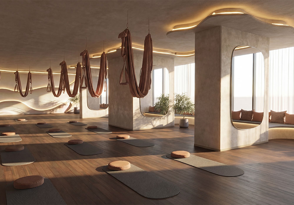 Godrej Bandra Bay yoga and wellness room
