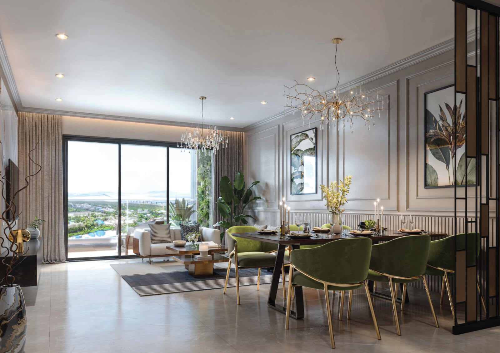 Rising City 2 BHK floor plan carpet area