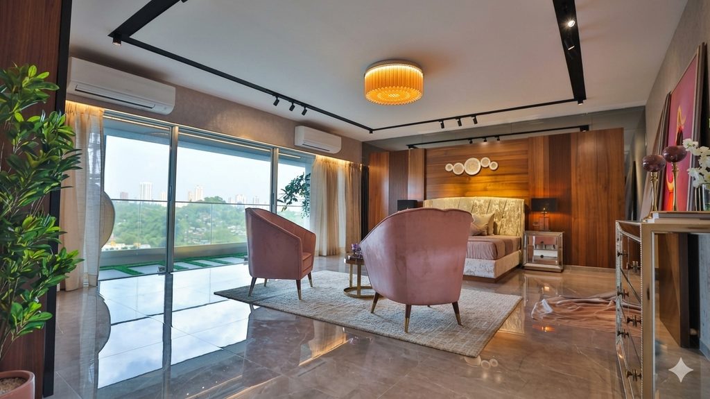 Crystal Ayuddha Eved apartment balcony in Tardeo Mumbai