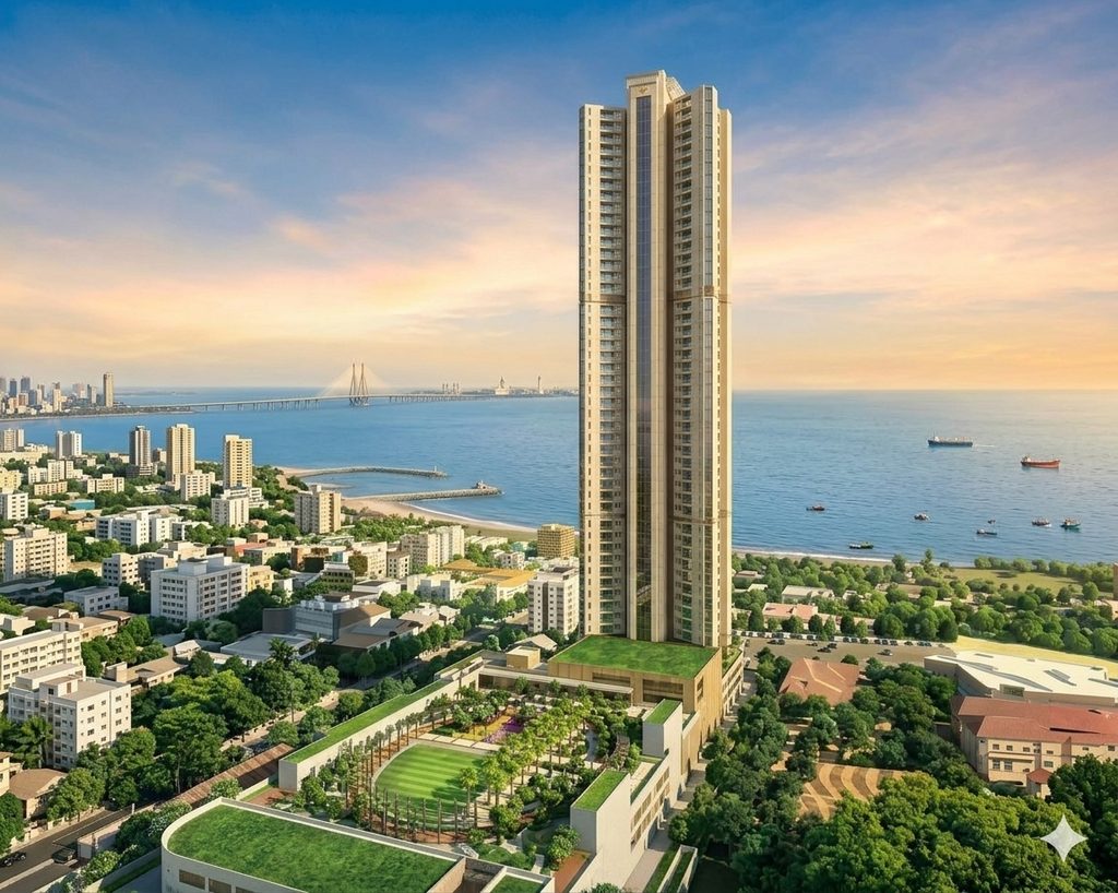 Modern residential architecture in Mahalaxmi Mumbai