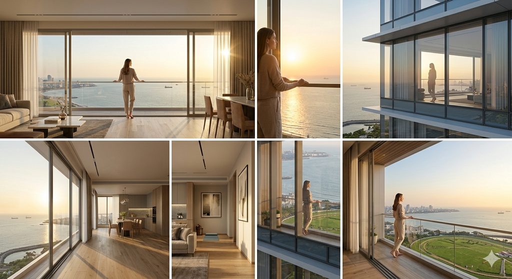K Raheja Mahalaxmi Arabian Sea view apartment