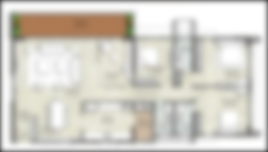 Kalpataru Chembur 3 BHK floor plan