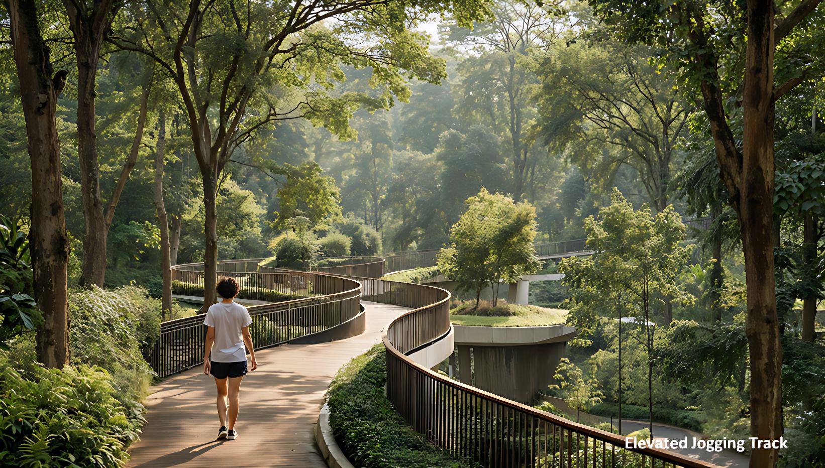 Lodha Aureus elevated jogging track amenity