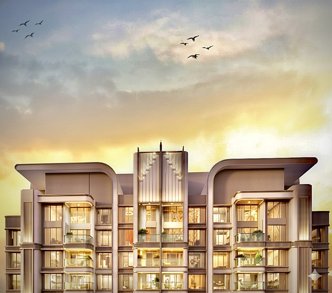 Lodha Aureus facade overview in Sewri