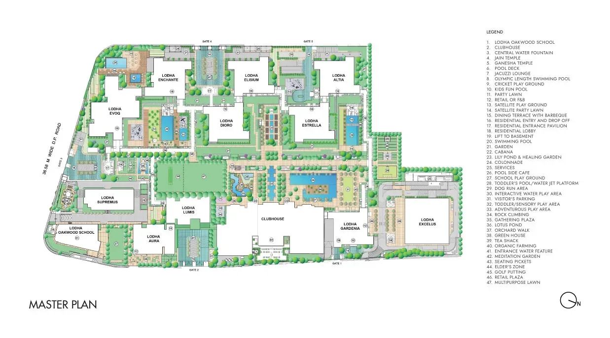 Lodha New Cuffe Parade master plan by Lodha Lumis