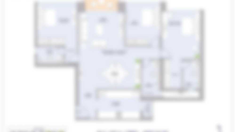 Vida Crest 2 BHK floor plan Byculla East