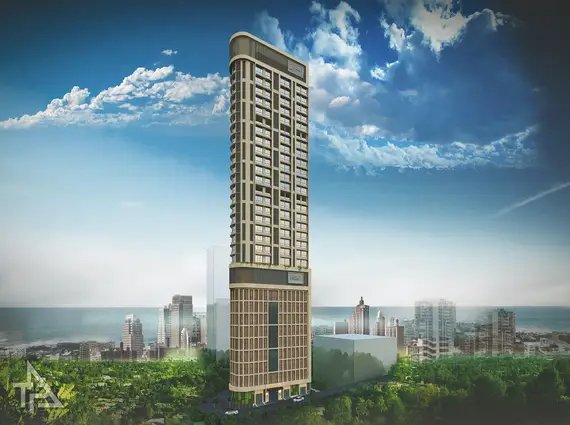 Sambhav Walkeshwar tower with Arabian Sea views Sambhav Walkeshwar sea view luxury residences