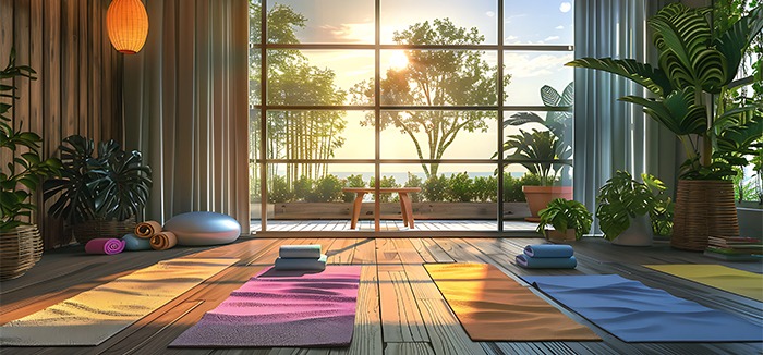 Yoga and Zumba area at L&T The Gateway Sewri