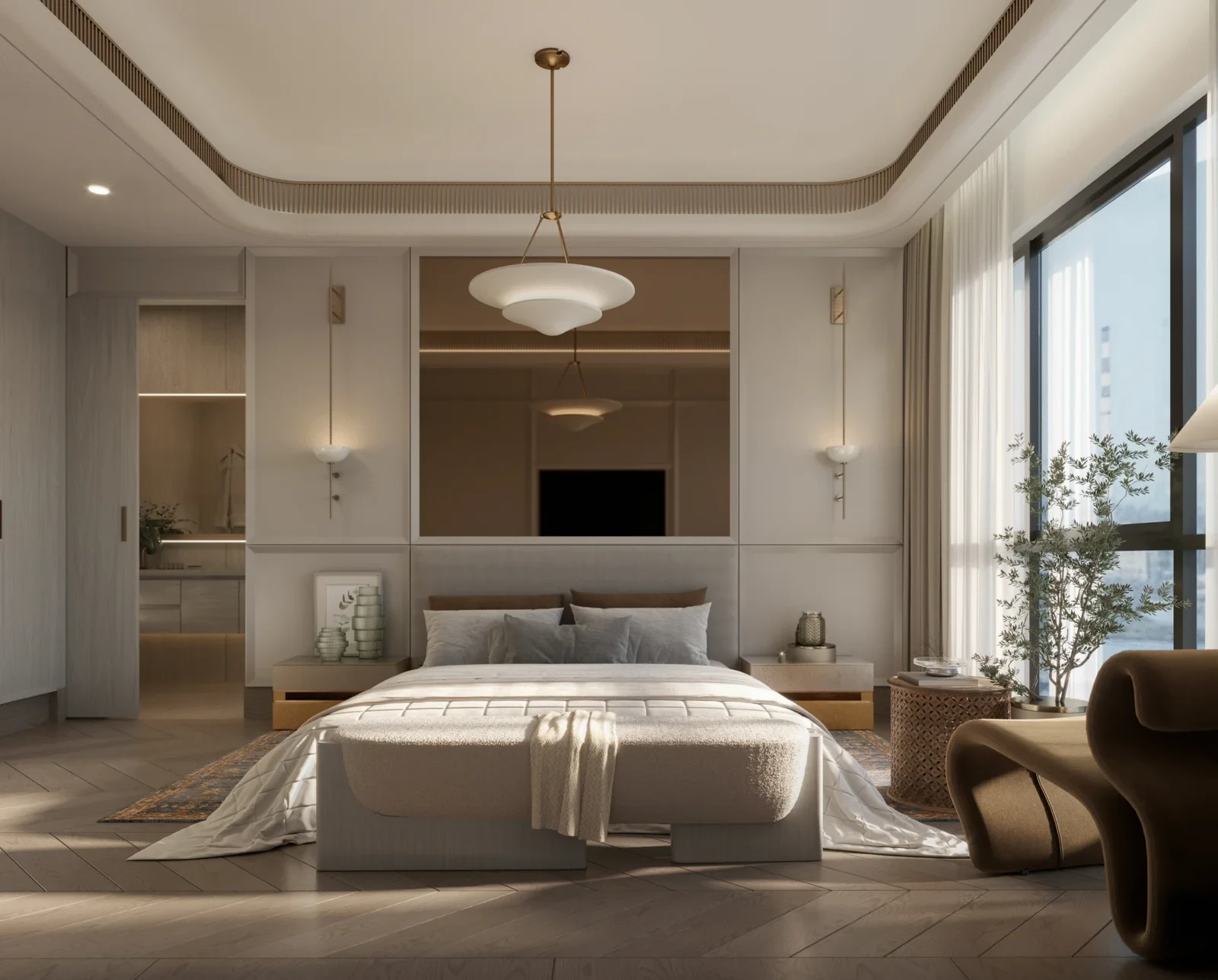 Master Bedroom at L&T The Gateway Sewri